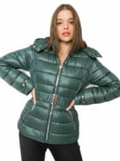 Kraftika Zelená zimní bunda s páskem, velikost 2xl