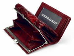 Gregorio Modrá malá dámská kožená peněženka v dárkové