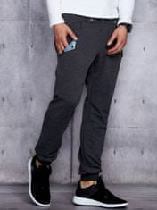 MECHANICH Tmavě šedé sportovní kalhoty s kapsami, velikost s