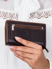 Lorenti Dámská kožená peněženka černo-hnědá, 2016101357392