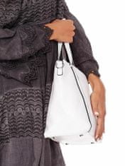 Velina Fabbiano Krémová taška s odnímatelným popruhem a strukturou