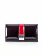 Lorenti Dámská lakovaná kožená peněženka černá, 2016101420652