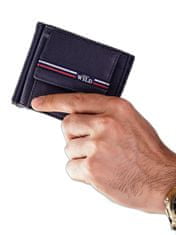 Wild Pánská modrá peněženka z pravé kůže s vnějším oddělením