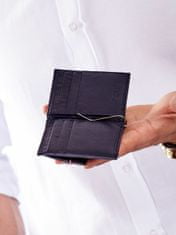 Wild Pánská modrá peněženka z pravé kůže s vnějším oddělením