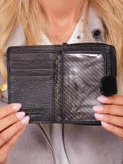 CEDAR Dámská kožená peněženka s černou sponou