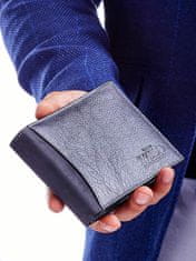 Wild Kožená černá pánská peněženka z kombinovaných materiálů