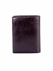 CEDAR Černá kožená peněženka s reliéfem