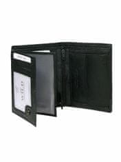 CEDAR Černá vertikální pánská peněženka bez spony