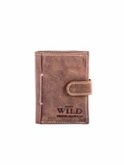Wild Pánská kožená peněženka s klapkou hnědá, 2016101380307