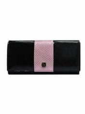 CEDAR Dámská kožená peněženka s růžovou vložkou