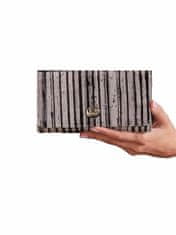 CEDAR Dámská kožená peněženka s černými pruhy, 2016101615638