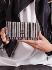 CEDAR Dámská kožená peněženka pruhované černé