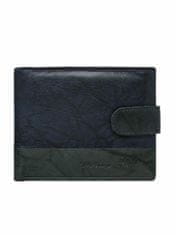 CEDAR Kožená peněženka s tmavě modrou sponou