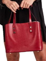 CEDAR Červená elegantní kožená taška