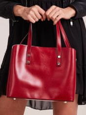 CEDAR Červená elegantní kožená taška