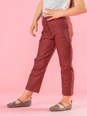 Kraftika Dívčí kalhoty s imitací cihlové vlny, velikost 116