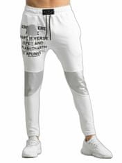 Kraftika Pánské sportovní kalhoty s potiskem bílá, velikost m
