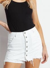 Kraftika Džínová sukně-kalhoty bílé, velikost xl