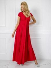 Kraftika Červené elegantní maxi šaty, velikost 38