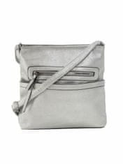 F & B Stříbrná taška na zip