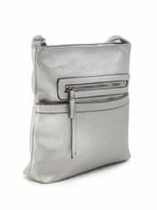 F & B Stříbrná taška na zip