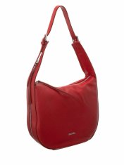 BADURA Červená kožená dámská taška, 5903051059889