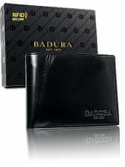 BADURA Černá kožená pánská peněženka, 5903051048883