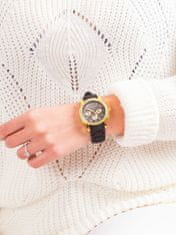 Kraftika Silikonové hodinky s dekorativní ciferník černá