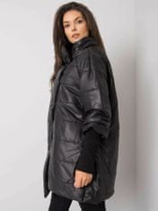 Ex moda Černá dámská přechodová bunda bez kapuce