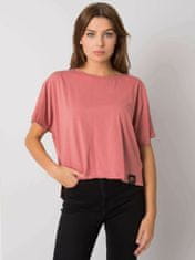 For Fitness Špinavé růžové bavlněné tričko, velikost xl