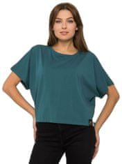 For Fitness Tmavě zelené bavlněné tričko, velikost xl