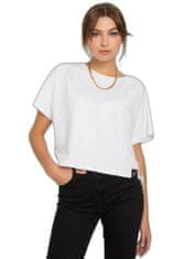 For Fitness Bílé bavlněné tričko, velikost xl