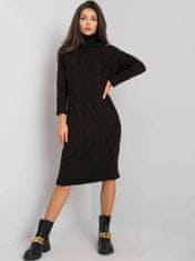 RUE PARIS Černé pletené šaty, 2016103033706