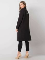 RUE PARIS Černý dámský kabát, velikost s / m