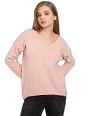 Och Bella Světle růžový svetr nadměrné velikosti