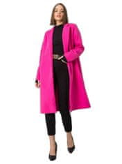RUE PARIS Fuchsie dámský kabát, velikost l / xl
