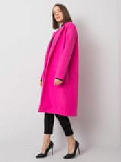 RUE PARIS Fuchsie dámský kabát, velikost l / xl