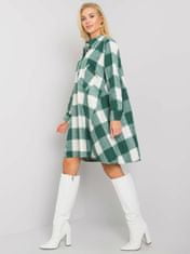 Ex moda Zelené a bílé kostkované šaty
