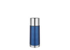 Forever Nerezová termo láhev s kovovým výčkem - modrá matná 0,35L EVA