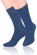 STEVEN 124 tmavě modré pánské ponožky Barva: modrá tmavá, Velikost: 41-43