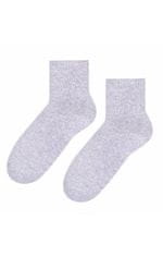 STEVEN 037 šedá melanž dámské ponožky-nekompresní lem Barva: šedá melanž, Velikost: 38-40