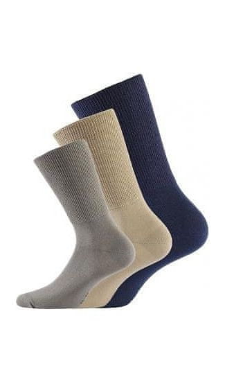 Wola N04 světle šedé pánské ponožky-nekompresní lem Barva: šedá světlá, Velikost: 39-41