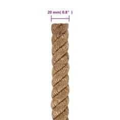 Vidaxl Jutové lano 25 m dlouhé 20 mm silné