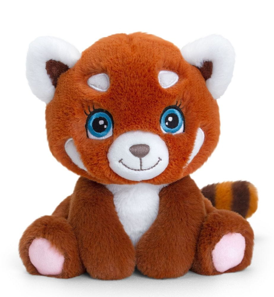Levně Keel Toys SE1537 Keeleco Panda červená - eko plyšová hračka 16 cm