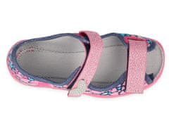 Befado dívčí sandálky MAX 969Y165 růžové, srdíčka, velikost 32