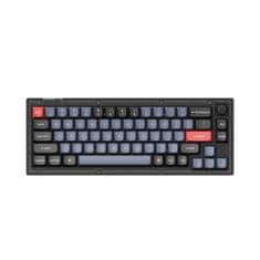Keychron V2 QMK Mechanická klávesnice Knob, Frosted Black, Hot-Swappable Keychron K Pro Red