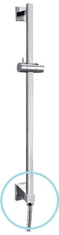 SAPHO Sprchová tyč s vývodem vody, posuvný držák, 600mm, chrom 1202-04 - Sapho