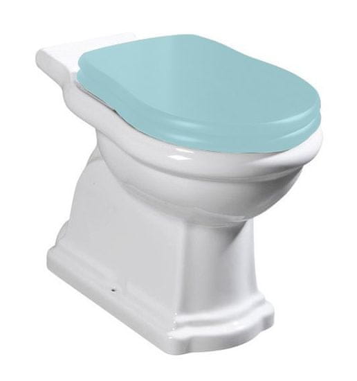 KERASAN RETRO WC kombi mísa 38,5x72cm, zadní odpad, bílá 101301 - Kerasan