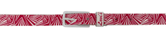 Levis dámský úzký pásek s červeno-bílým vzorem
