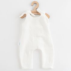 NEW BABY Kojenecké mušelínové lacláčky Soft dress béžová 86 (12-18m) Béžová